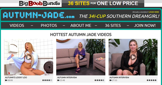 Top busty pornstar porn site for Autumn Jade fans